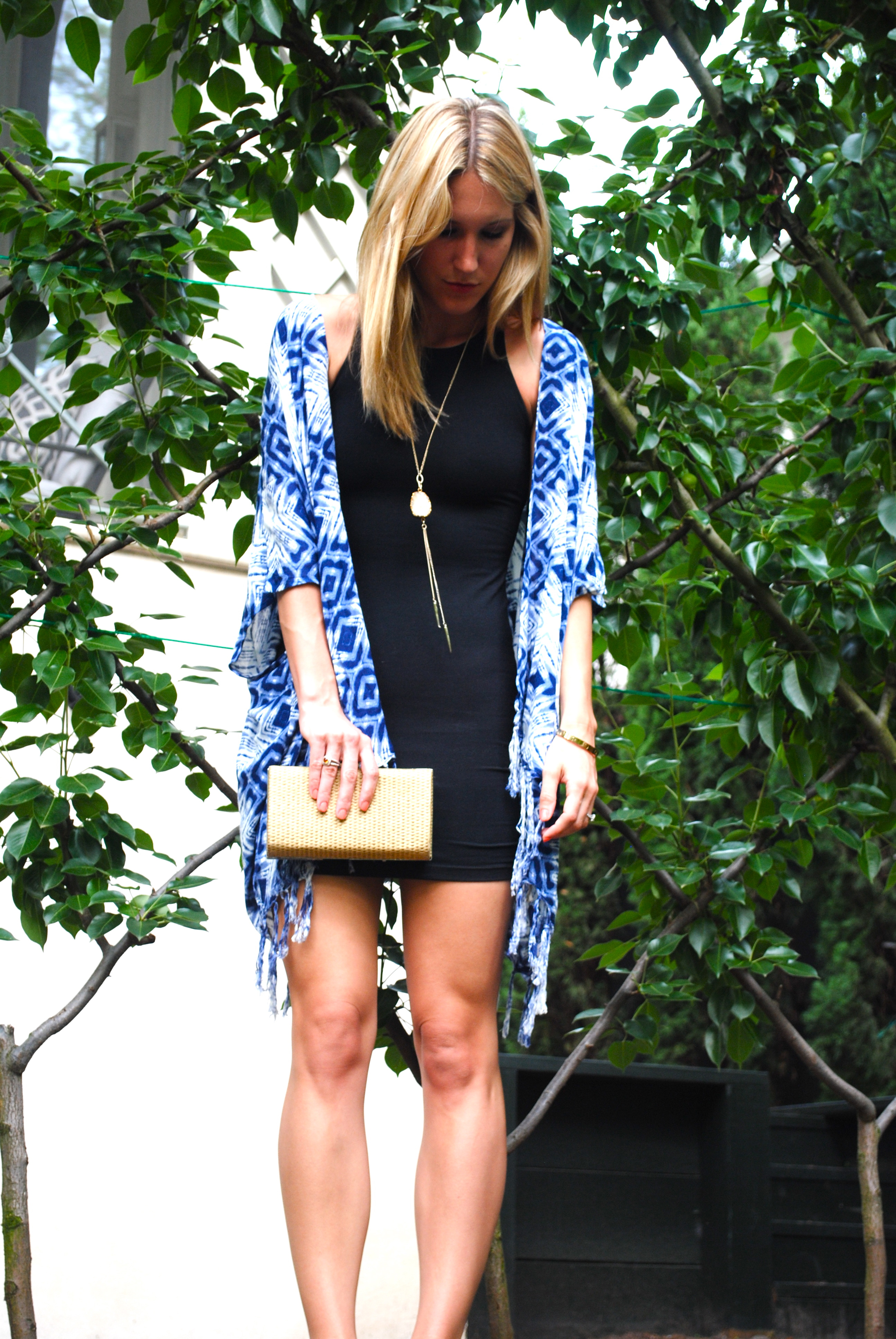 dress and kimono outfit