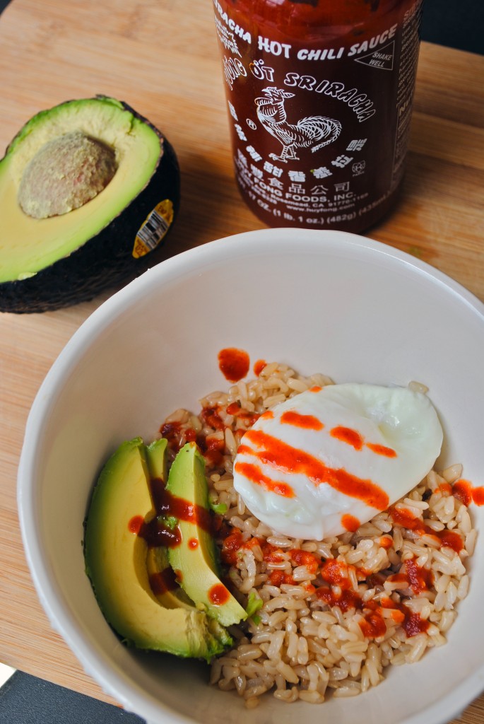 avocado rice bowl