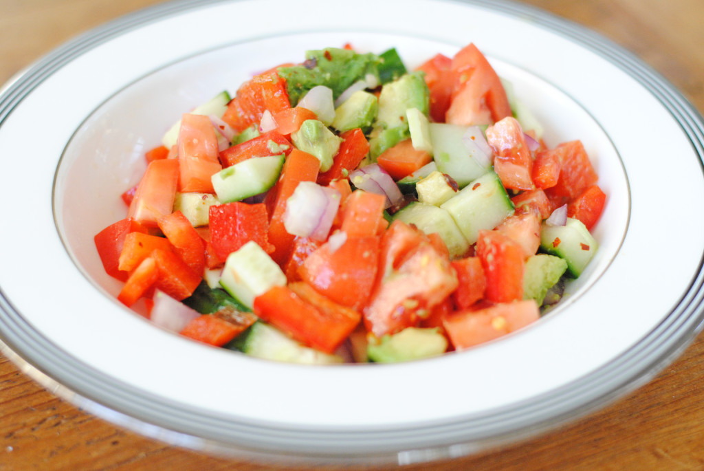 Whole30 avocado salsa salad