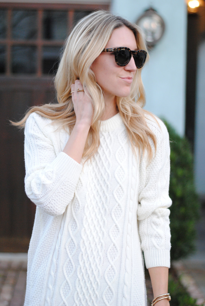 Cable Sweater Dress Celine Sunglasses