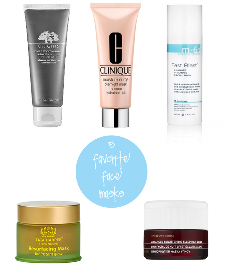 Five Favorite Face Masks