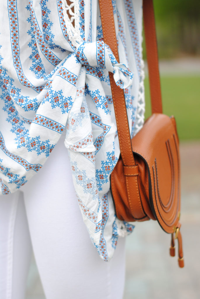 Knotted Boho Blouse Outfit