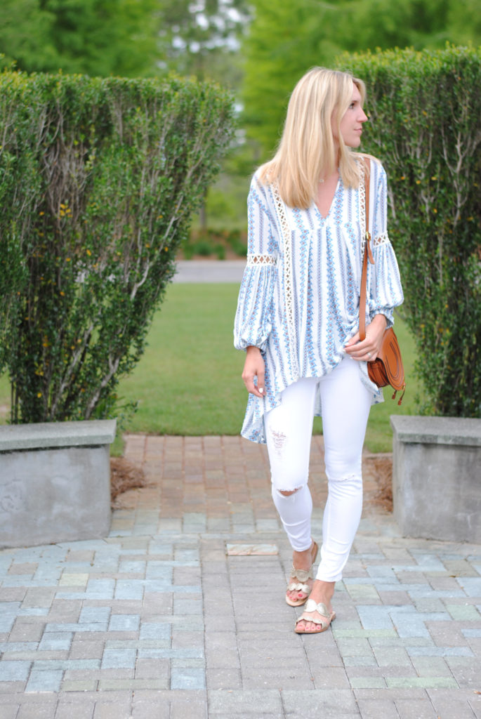 White Ankle Denim Outfit