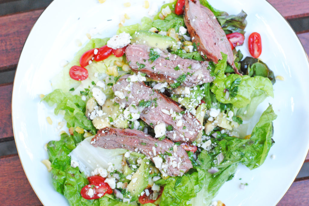 baja steak salad