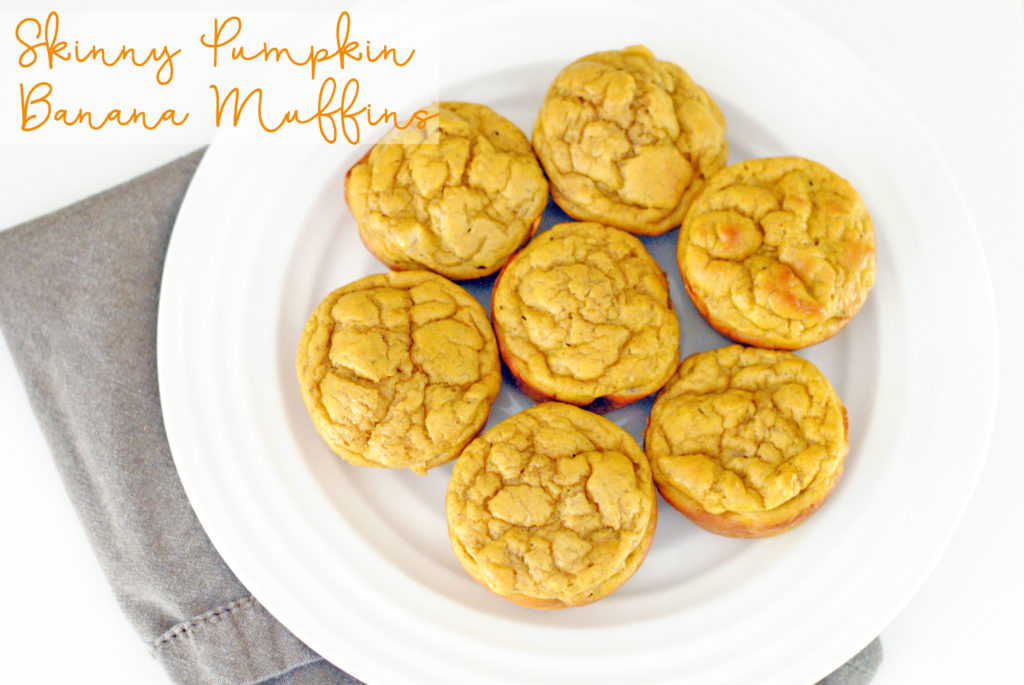 Skinny pumpkin banana muffins