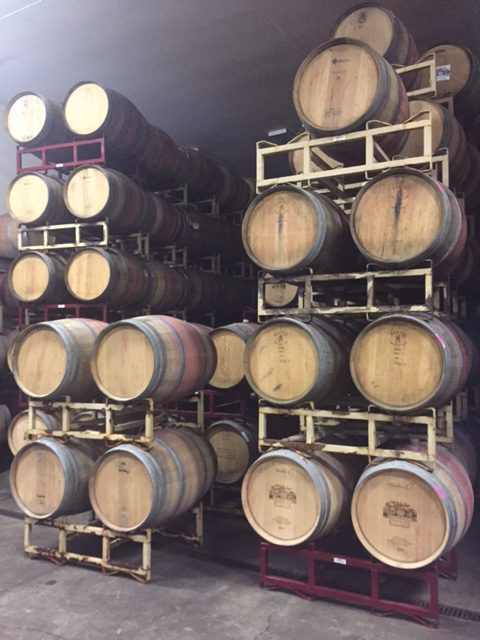 Wine Barrels Buehler Vineyard