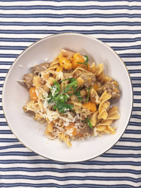 sausage-butternut-squash-pasta