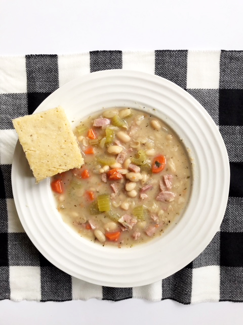 easy ham and bean soup recipe