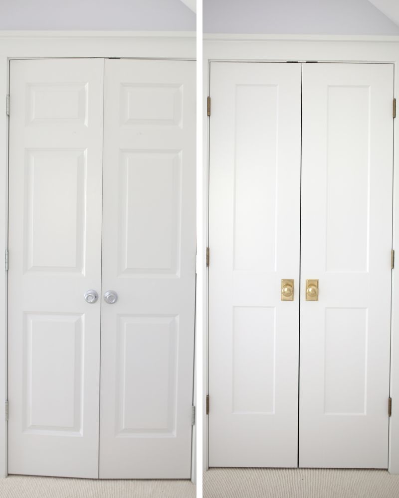 Interior Door before and after