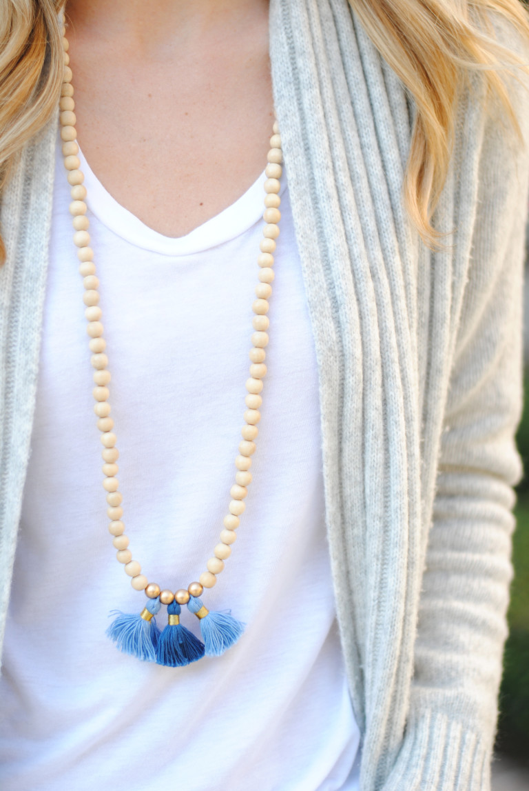Elegant Tassel Sweater Necklace