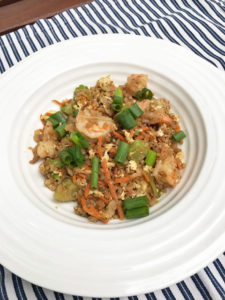 Shrimp "Fried" Cauliflower Rice - Turquoise and Teale