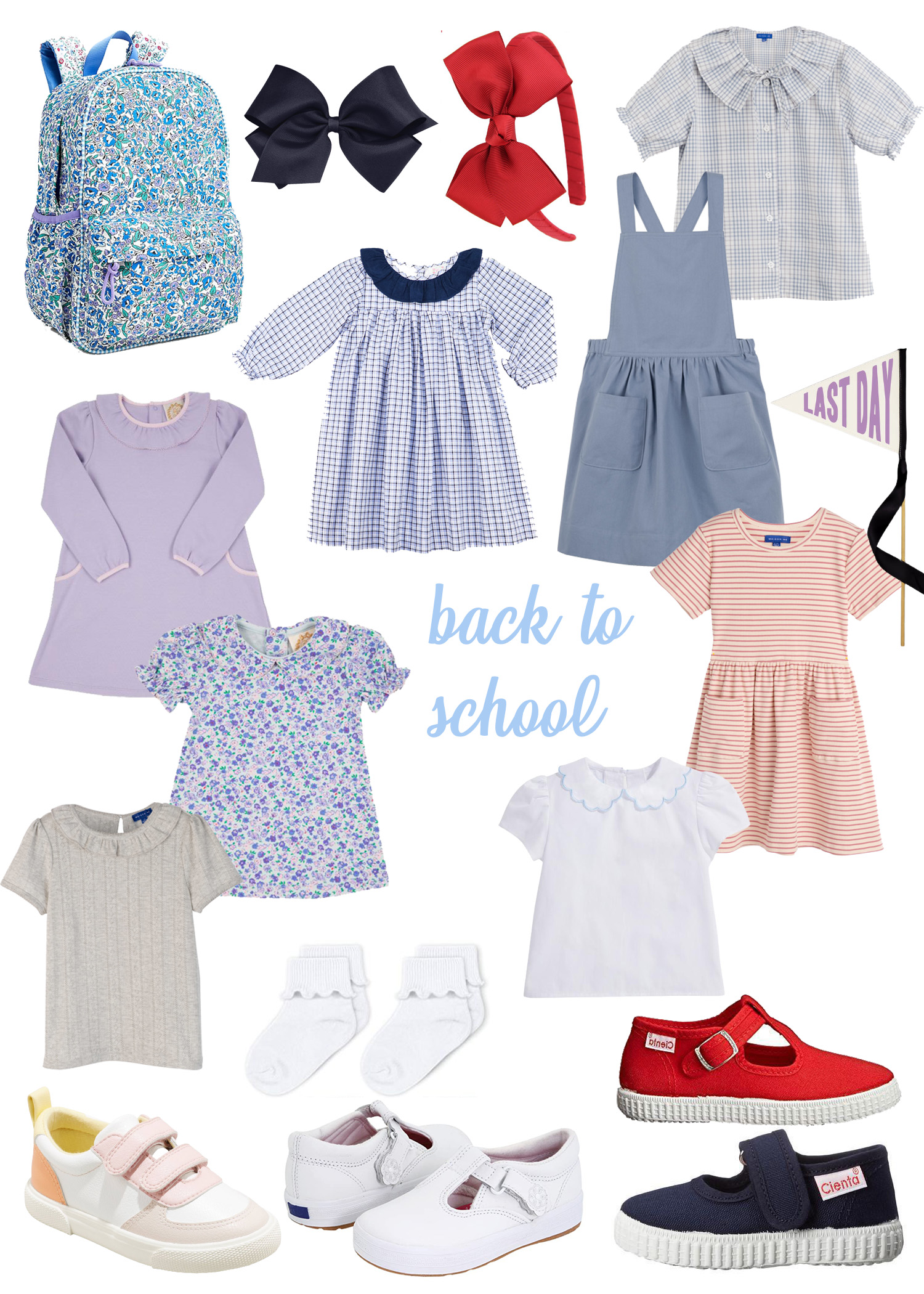 Toddler Girl Back To School / Turquoise & Teale